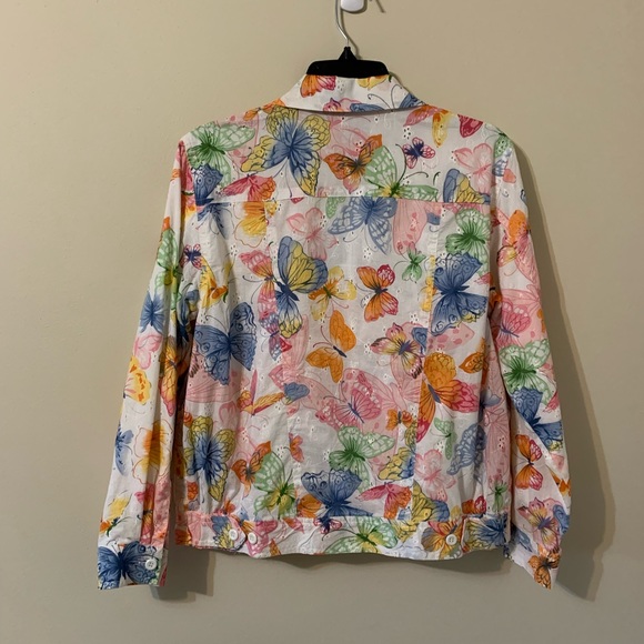 ALFRED DUNNER Jacket Button Up Front, 2 Side Pockets, Lightweight - Picture 10 of 15